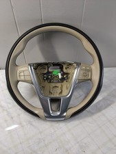 2014-2018 Volvo S60 V60 Xc60 Steering Wheel Beige Black Leather