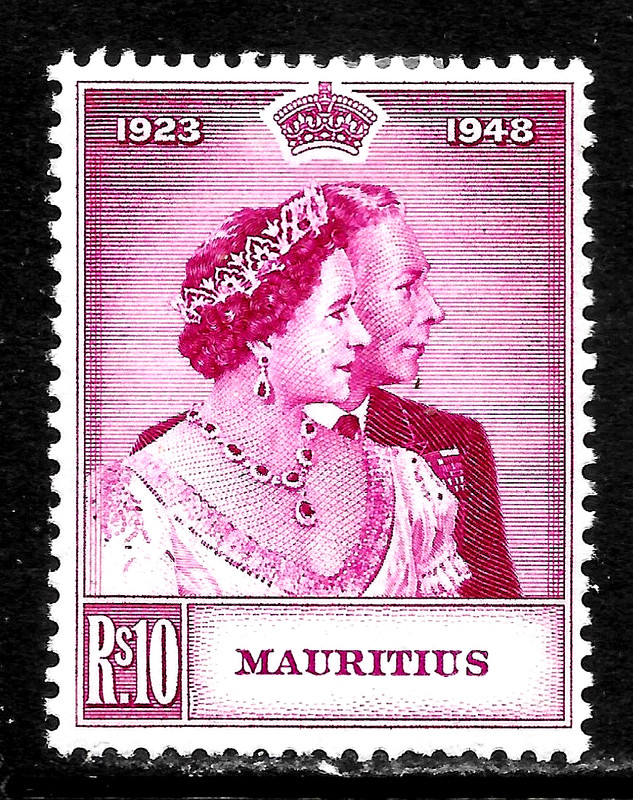 HICK GIRL-MINT  MAURITIUS   SC#230    SILVER  WEDDING ISSUE     X3714