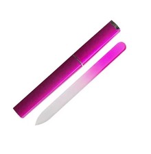 Glass Nail File With Case Set Crystal In Double Sided Manicure Pedicure Tool UK