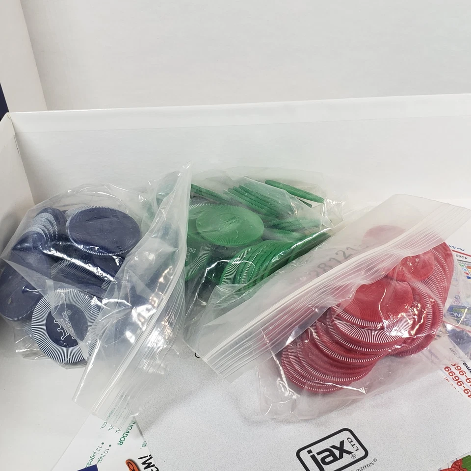 Juego Secuencia Jumbo 100% COMPLETO! Alfombra gigante 32"x27" 1996 Jax usada en excelente estado Foto 4 de 4