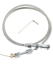 36" Throttle Cable Kit,Car Braided Throttle Cable,LS Swap Steel Braided Throt...