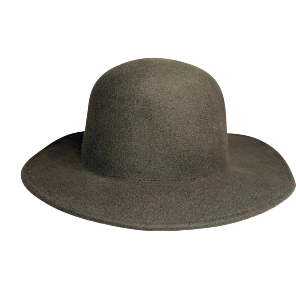 Biltmore for Madewell Brown Wool Felt Dome Fedora Hat Women’s S/M Wide Brim - Image 3 of 4