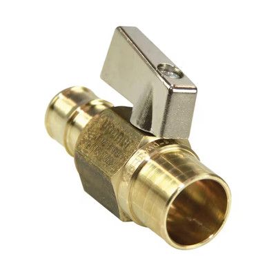 Propex 1/2 In. PEX-A Expansion Barb X 1/2 In. Copper Lead-Free Brass Quarter-Tur