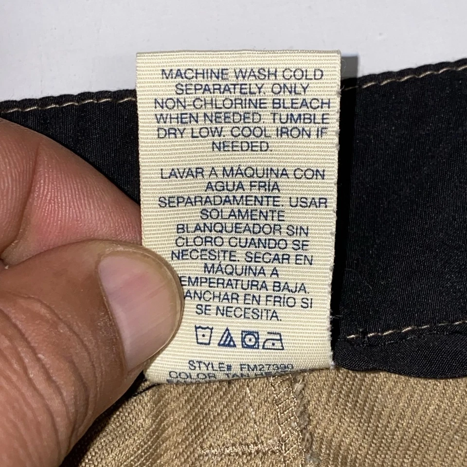 Shorts casuales de color caqui color canela para hombre de Faded Glory Talla 38 Bolsillos de malla Cómodos Foto 3 de 4