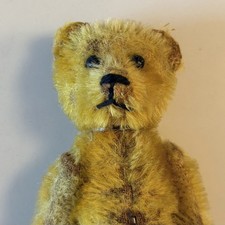 Sweet Antique 1920s German Schuco Miniature Perfume Teddy Bear Golden Mohair 