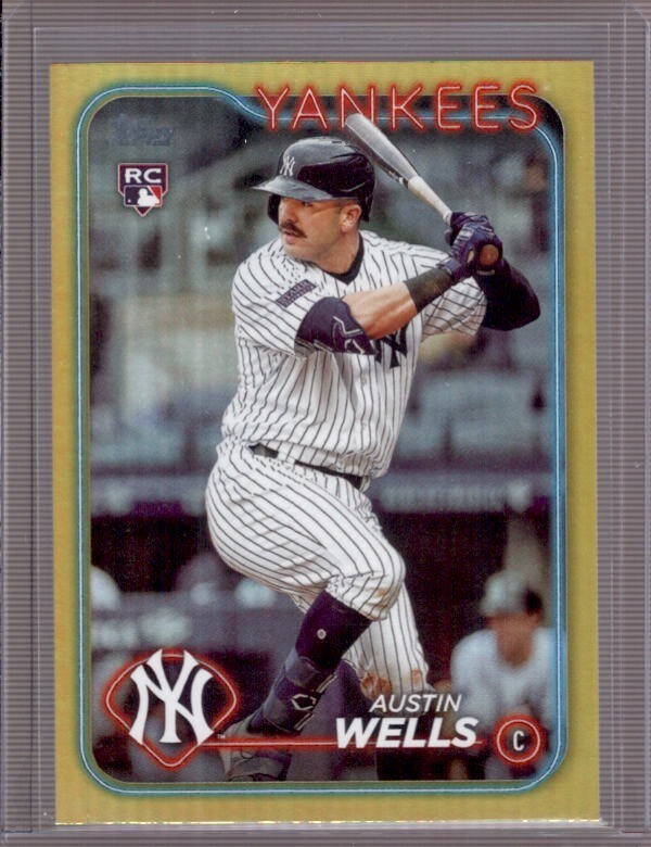 AUSTIN WELLS 2024 Topps Series 2 #624 Gold Foil Parallel Rookie RC