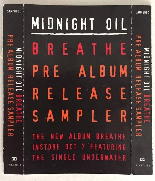 MIDNIGHT OIL RARE Breathe AUS PROMO ONLY Advance Sampler Cassette SEALED - Image 3 of 3