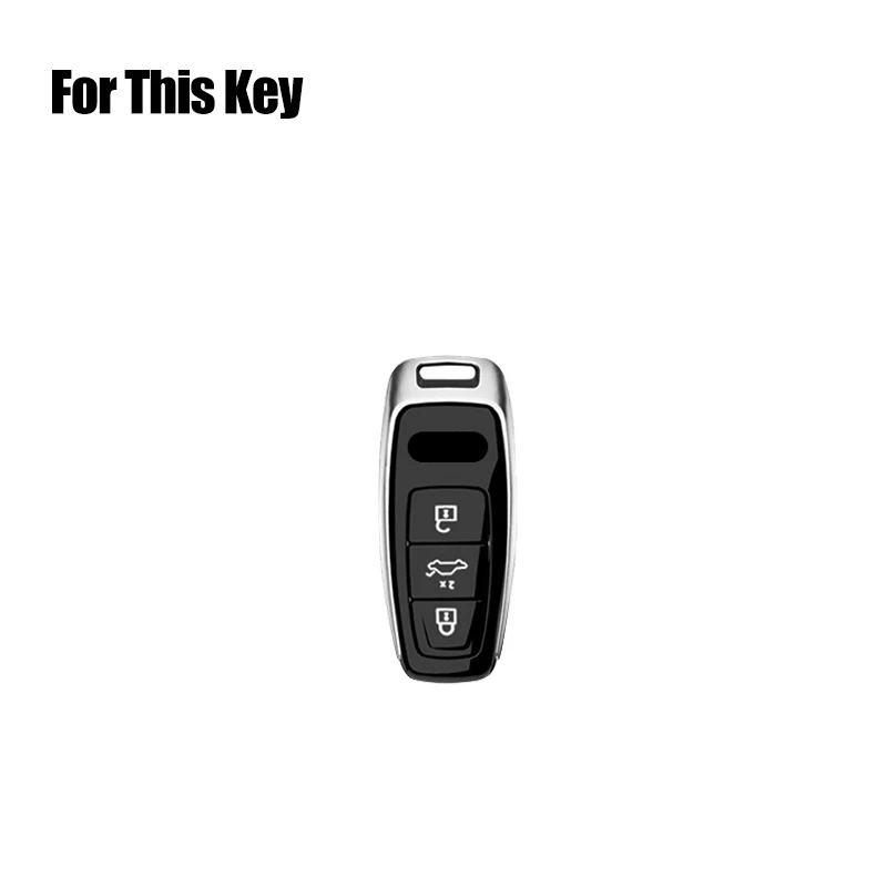 Funda de cuero gamuza para llavero de coche para Audi A3 A4 A6 A4L A6L A7 A8 Q3 Quattro Foto 2 de 4