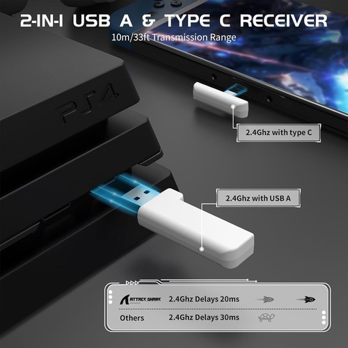 Auriculares para juegos ATTACK SHARK L80 180 g sobre la oreja micrófono estéreo enchufable de 5,1 canales - Imagen 18 de 57