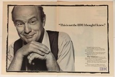 IBM Telecommunications 1989 Vintage Print Ad Two Pages 16x11 Inches
