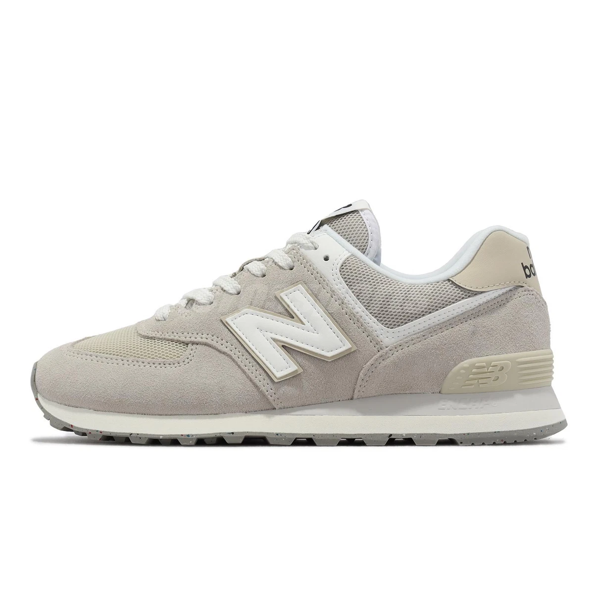 New Balance 574 NB Beige White Men Unisex LifeStyle Casual Shoes U574FOG-D
