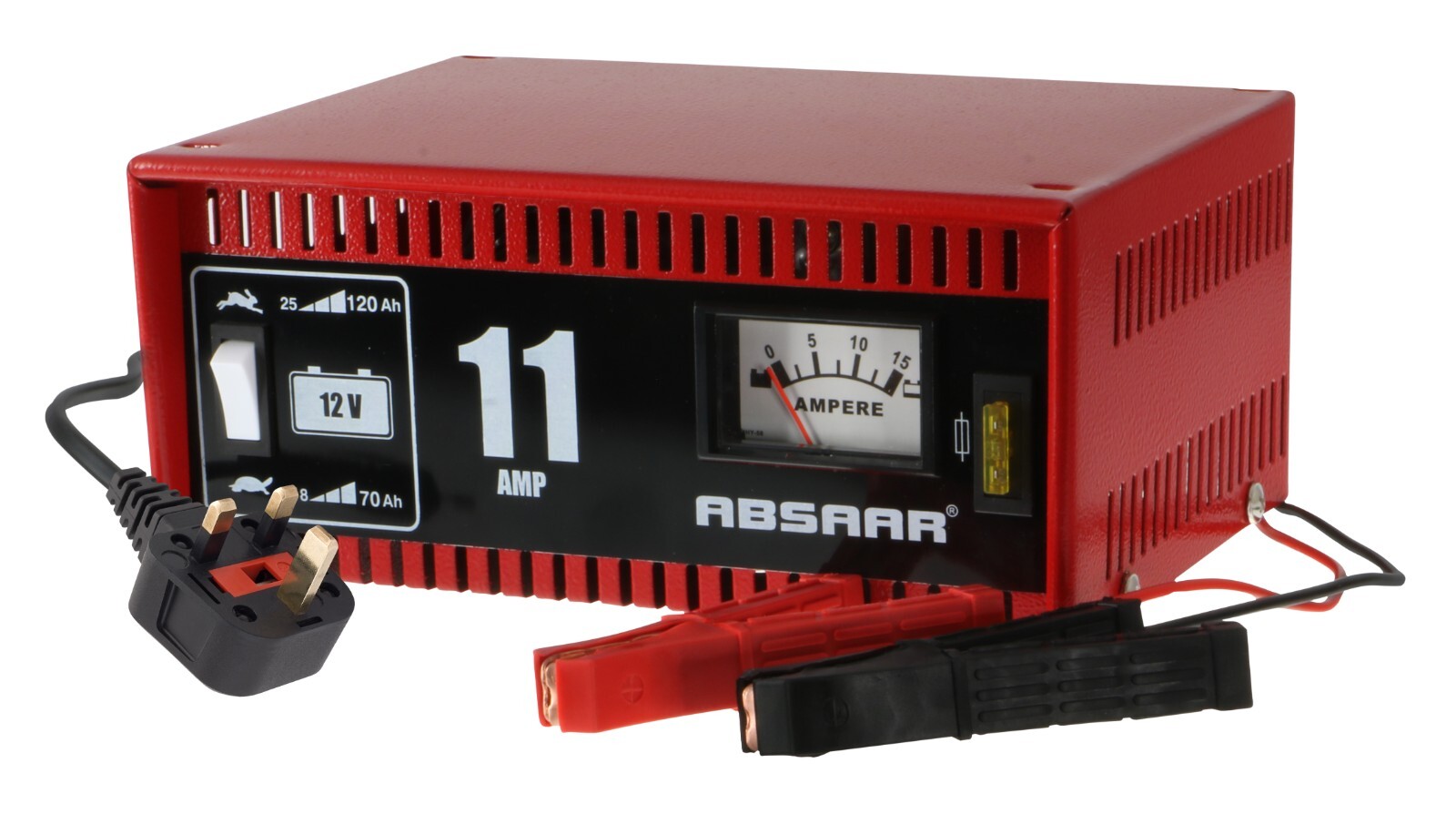 Absaar Battery Charger Standard Metal 11A 12V N/E AmpM Maximum 95Ah 0111101110