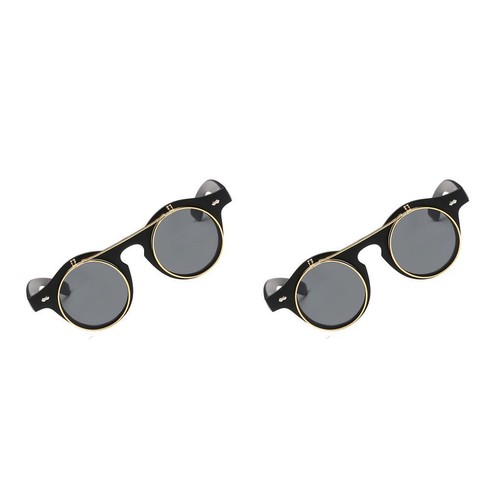 Guess GU5215 32F Shiny Gold Round Geometric Sunglasses Metal  display picture 1