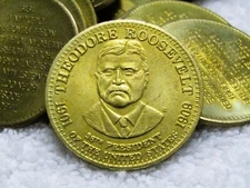 Theodore Roosevelt 26th President of The United States America Token 32mm 10.0g