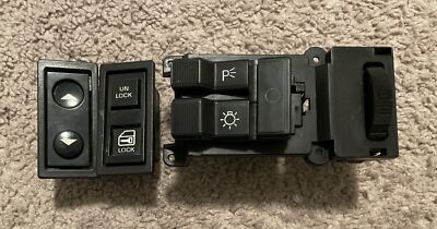 88-94 Chevy GMC BLACK POWER Door Window Switch W/ Headlight Dimmer UNTESTED READ