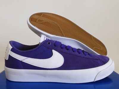 NIKE SB ZOOM BLAZER LOW PRO GT COURT PURPLE-WHITE SZ 8.5 NIKE SB ZOOM BLAZER LOW PRO GT COURT PURPLE-WHITE SZ 8.5
