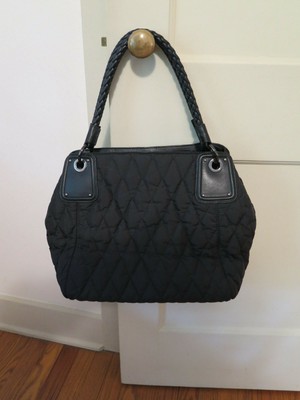 Basler Black Quilted Handbag