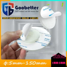 10Pcs Silicone Solid Discs Self Adhesive Round Pad Sealing Cushioning φ5mm-150mm