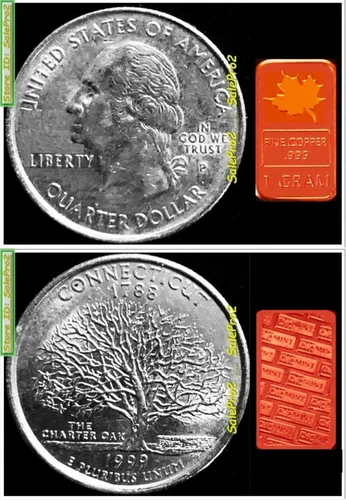 USA 2010 CANADIAN MAPLE LEAF SOLID 0.999 RARE ONE GRAM BRONZE BULLION BAR NEW!