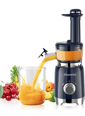 Cold Press Juicer, ZASMIRA Juicer Machines for Vegetable and Fruit with Upgra...