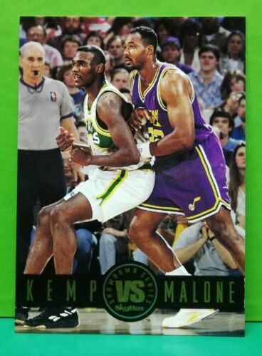Karl Malone / Shawn Kemp Showdown Series 1993-94 Skybox #SS7 - Picture 1 of 2