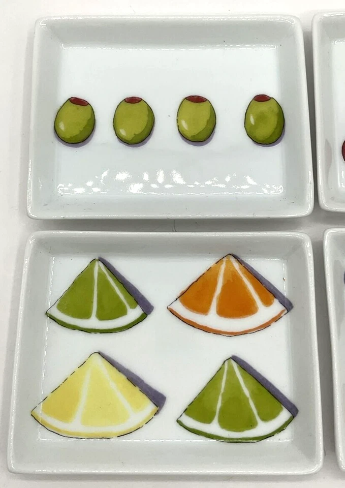 Nancy Green Boston Warehouse 2003 plato de bocadillos platos de baratija aceitunas nueces limas Foto 4 de 4