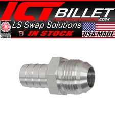 ICT Billet -12AN Flare to 3/4" (.75) Hose Barb Adapter Fitting Aluminum Flare