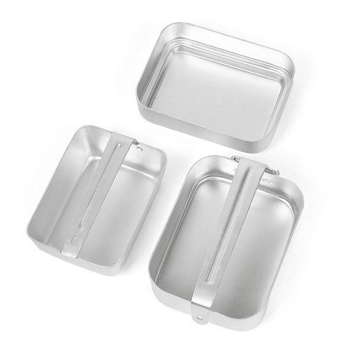 Outdoor Mess Tin Kit Aluminum Camping Cookware Set Lunch Box Food J9F7 - Picture 6 of 10