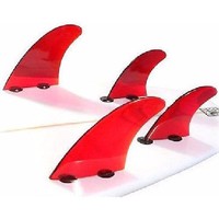 Dorsal Performance Flexrez Core Surfboard Quad Surf Fins (4) Fcs Compatible Red on sale Dorsal Performance Flexrez Core Surfboard Quad Surf Fins (4) Fcs Compatible Red on sale