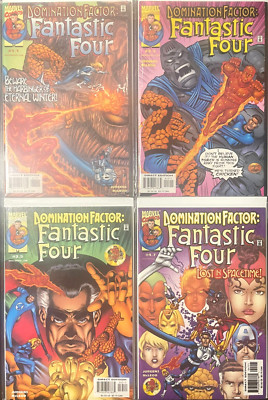 FANTASTIC FOUR DOMINATION FACTOR #1,2,3,4 LOT OF (4) Complete Set