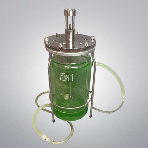 Applikon Bioreactor 7L Jacketed Vessel, Headplate, Agitator, Impeller and Stand