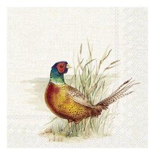 Hunted Pheasant IHR Paper Table Napkins 33 cm square 3 ply lunch napkins