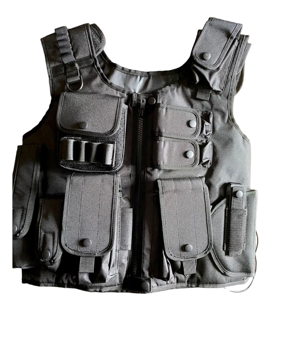 Law Enforcement Tactical SWAT Vest Black eBay