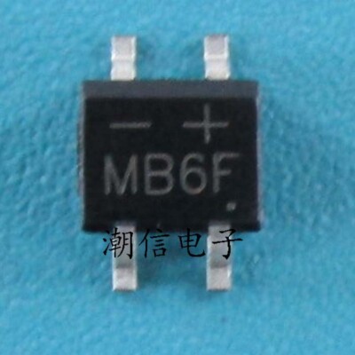 10PCS MB6F Super Rectifier Bridge Stack 0.8A 600V