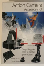 Sunpak - PlatinumPlus Action Camera Accessory Mount Kit - Black NEW.