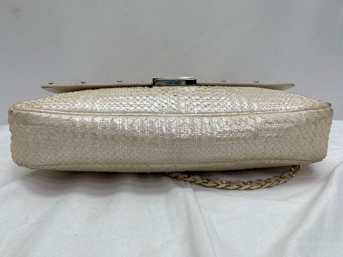 La Collezione 2011 Gianni Versace Couture Ivory/Gold Python La Collezione 2011 Gianni Versace Couture Ivory/Gold Python