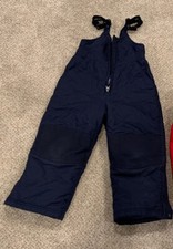 L.L.Bean Kids' Cold Buster Ski Snow Bib Blue Little Kids Sz 4