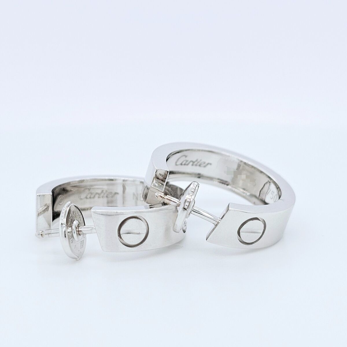 Cartier Love Hoop Earrings, 18ct White Gold And Diamonds | eBay Cartier Love Hoop Earrings, 18ct White Gold And Diamonds | eBay
