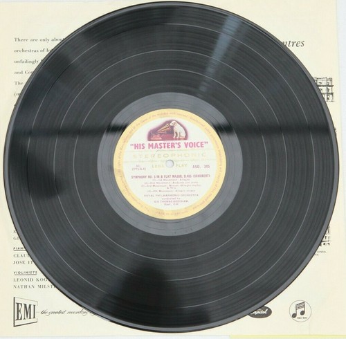 Franz Schubert Symphonies No 3 & 5 HMV Stereo 12" LP Record - ASD 345 - Picture 5 of 6
