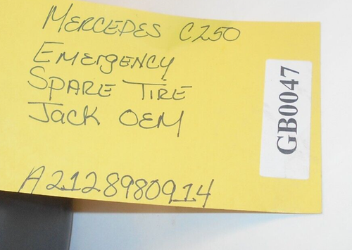 Mercedes C250 Emergency Spare Tire Jack OEM A2128980914 / 2128980914 GB0047 - Picture 4 of 4