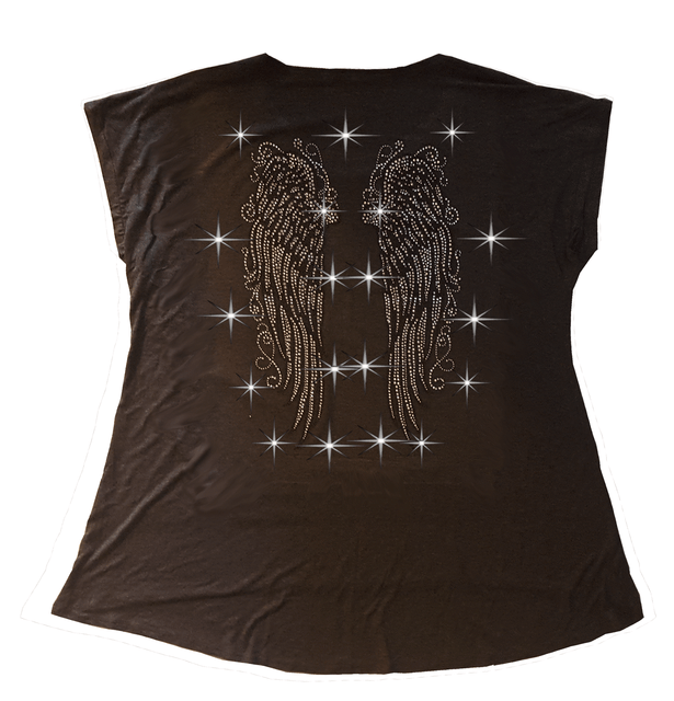 women's plus size tops with bling