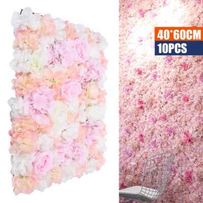 10Pcs K??nstliche Blumenwand Rosenwand, DIY Hochzeit Stra?e Hintergrund Dekor