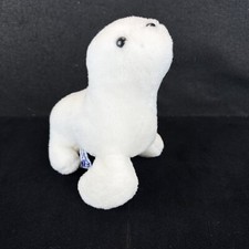 SeaWorld White Baby Seal 8" Plush Stuffed Animal Toy Taiwan Sea World