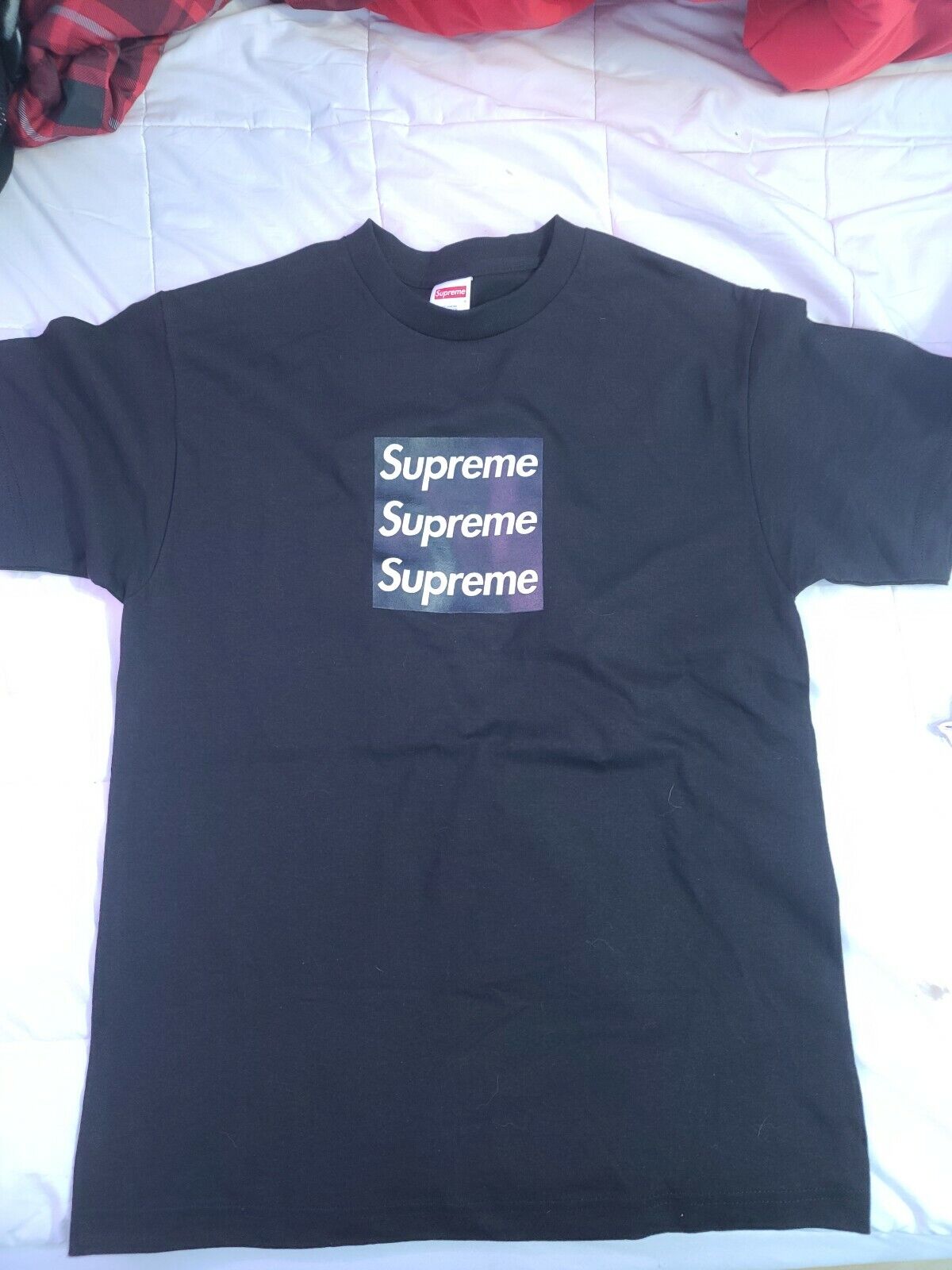 Asspizza x Supreme Triple Box Logo - Black M (With Pin)