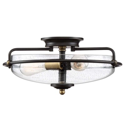 Deckenleuchte Esszimmerlampe Wohnzimmerleuchte Lampe Stahl Glas Bronze Messing