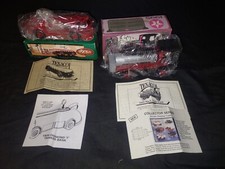 NIB Vintage Lot Of 2 Ertl Texaco 1910 Mack Tanker 1934 Diamond Tanker Bank