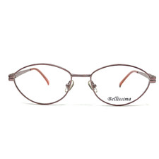 Bellissima Eyeglasses BL613 Rose Oval pink Full Rim Frames 52-17-135