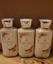 3 BATH  BODY WORKS MARIGOLD  CANE SUGAR BODY LOTION 8oz