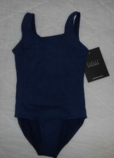 Lulli Basic Leotard, Size 8, Navy, LUB203c, Child, Ballet Leotard, Dancewear,