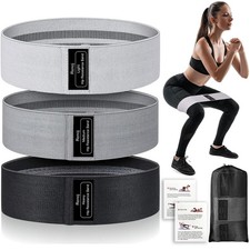 Booty Resistance Bands Set, Renoj Non Slip Hip Exercise Bands for Legs and Bu...
